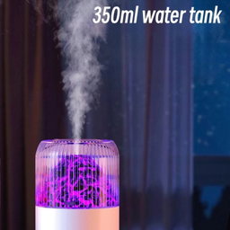USB Air Humidifier Household Colorful Ambient Lights Large Fog Volume Car Misting Humidifier(White)