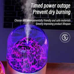 USB Air Humidifier Household Colorful Ambient Lights Large Fog Volume Car Misting Humidifier(White)