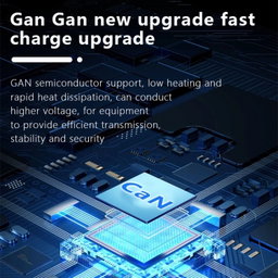 200W GaN 4 Type-C 2 USB Multi Ports Sharing Desktop Charger, Plug:UK Plug White