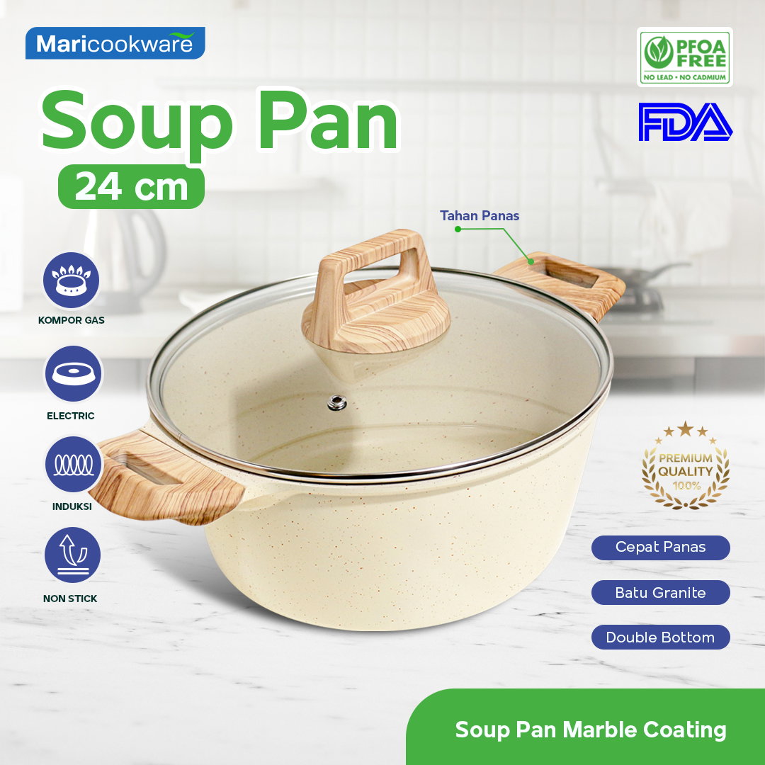 GRANITE SET 7 PCS, WOKPAN, FRYPAN, SAUCEPAN,SOUP PAN_1