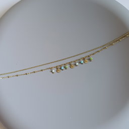 Coins and Beads Anklet Bracelet 