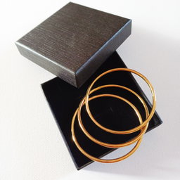 Gold/ Silver Bangles (Set of 3 Bangles)
