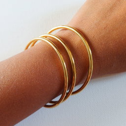 Gold/ Silver Bangles (Set of 3 Bangles)