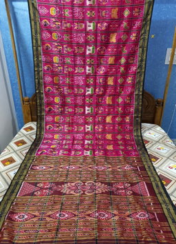 Sambalpuri Original Khandua Mulbery Pata Saree  Multy Color NABAKOTHI 