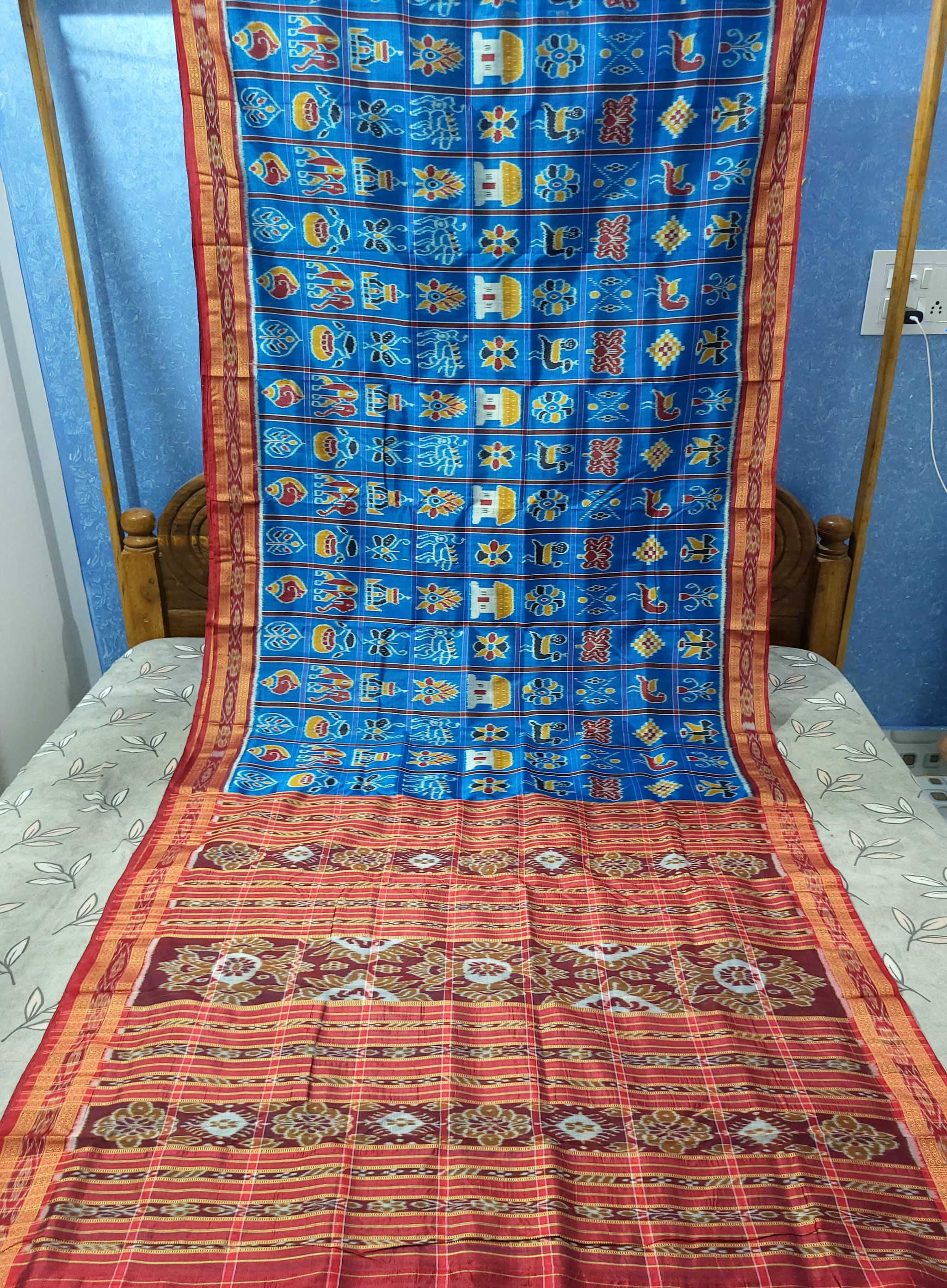 Sambalpuri Original Khandua Mulbery Pata Saree  Multy Color NABAKOTHI _0