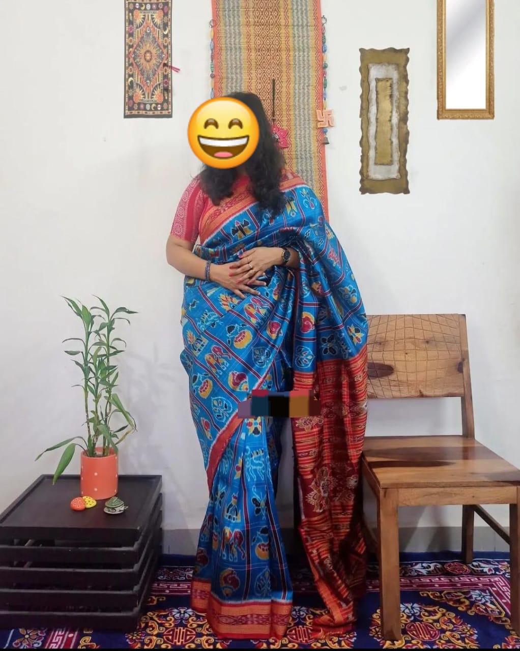 Sambalpuri Original Khandua Mulbery Pata Saree  Multy Color NABAKOTHI _2