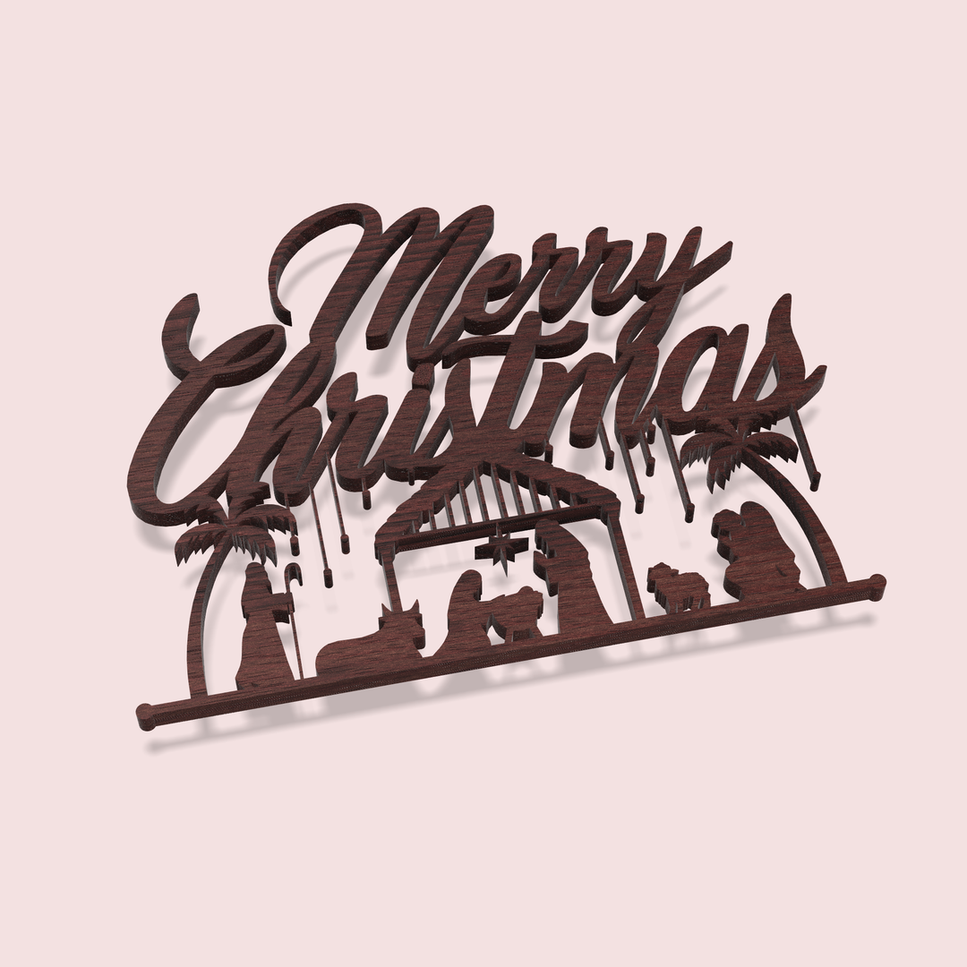 Merry Christmas Nativity Scene