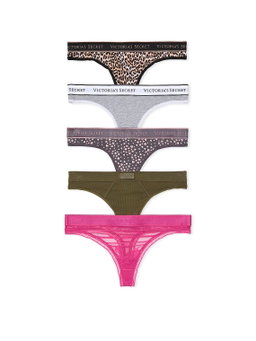 5-Pack Mixed Thong Panties