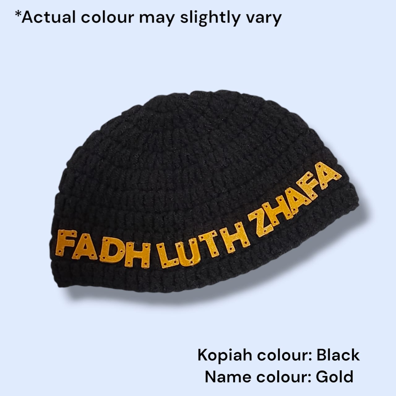 [PREORDER] Kopiah with Printed Initials/Name_1