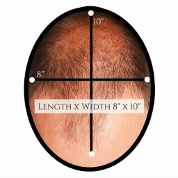 Front lace hair system (Swiss net)