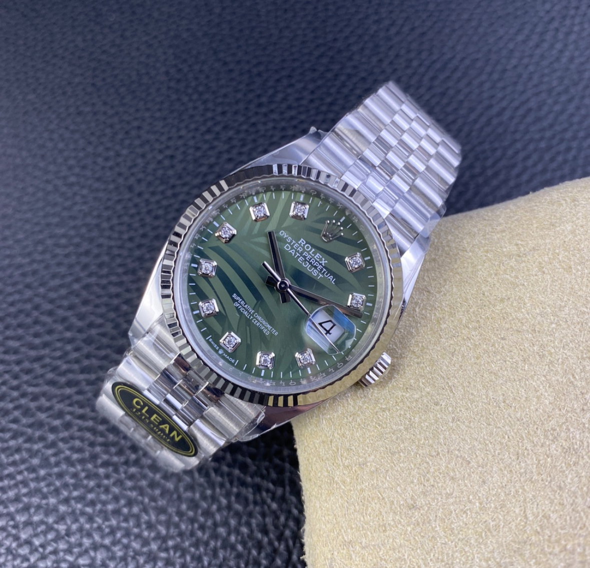 Super Clone Datejust 36 Diamon Palm Dial_3