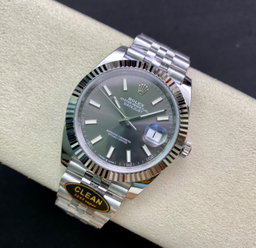 Super Clone Datejust 41 Black Baton Dial