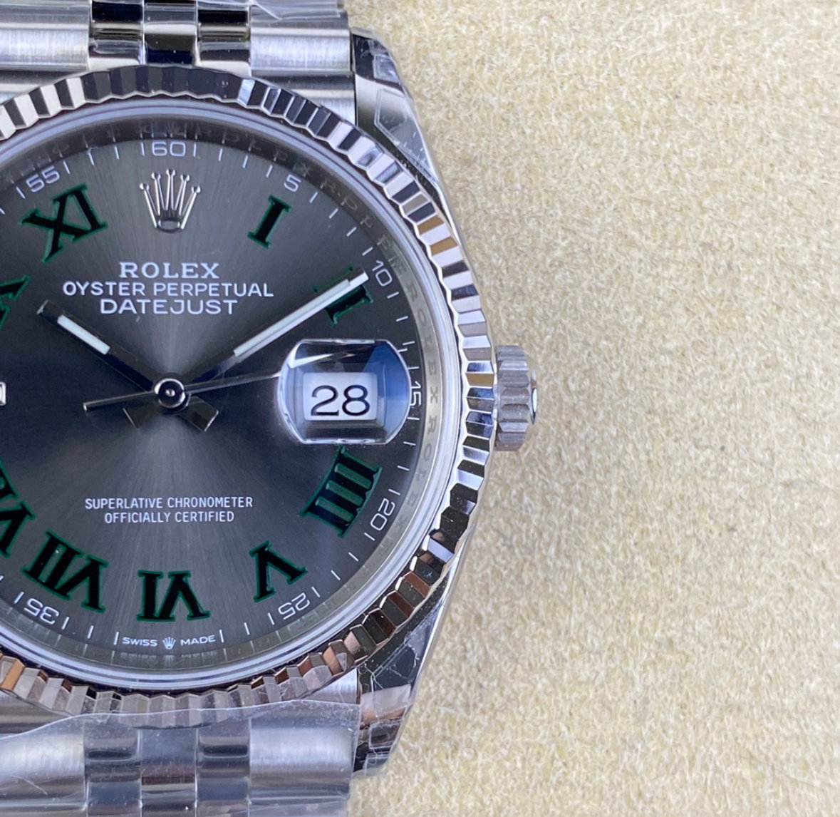 Super Clone Datejust 36 Wimbledon Dial_2