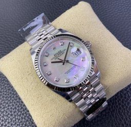 Super Clone Datejust 36 Steel Mother Of Pearl