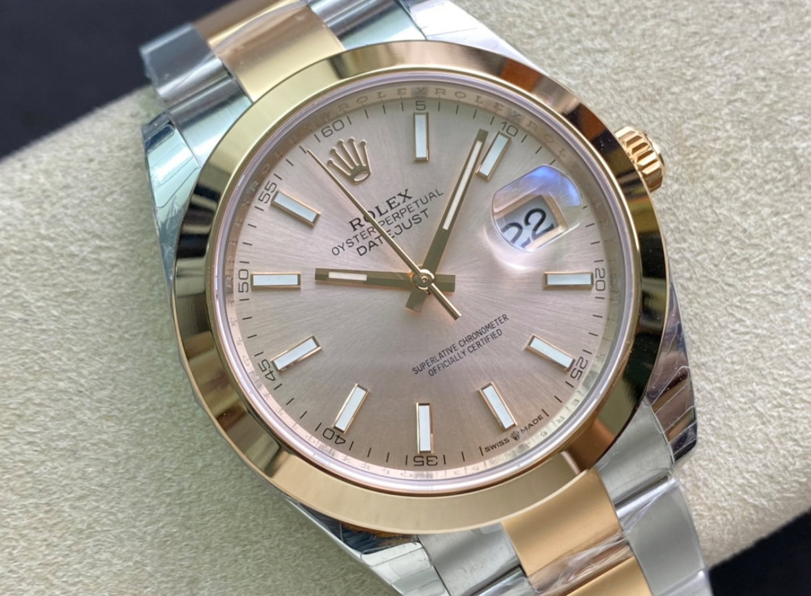 Super Clone Datejust 41 Two-Tone, Yellow Gold, Stainless Steel - Oyster / Silver dial_1