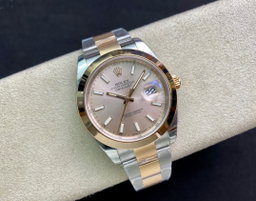Super Clone Datejust 41 Two-Tone, Yellow Gold, Stainless Steel - Oyster / Silver dial