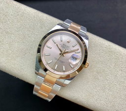Super Clone Datejust 41 Two-Tone, Yellow Gold, Stainless Steel - Oyster / Silver dial