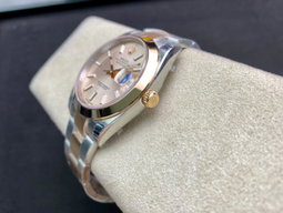 Super Clone Datejust 41 Two-Tone, Yellow Gold, Stainless Steel - Oyster / Silver dial