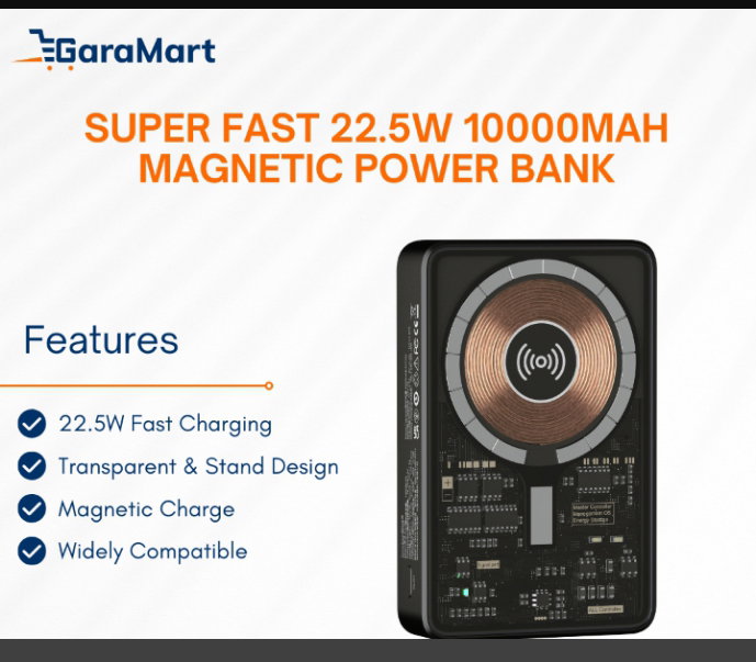   Super fast 22.5W 10000MAH MAGNETIC POWER BANK
