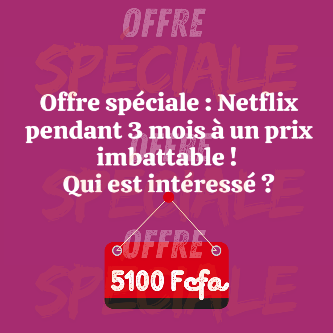 Abonnement Netflix - Accès aux Séries et Films les plus populaires ! 🎬