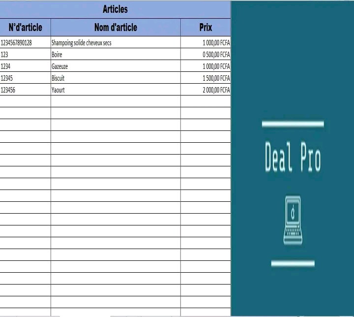 Caisse enregistreuse sur excel_3