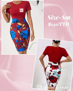 Floral Print Bodycon Dress