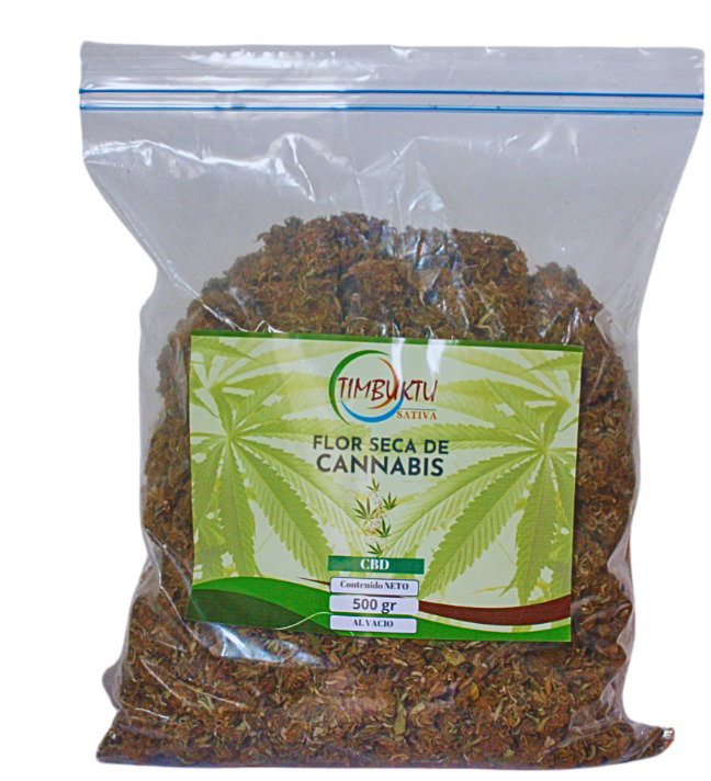 Flor seca de cannabis CBD 500gr al vacío