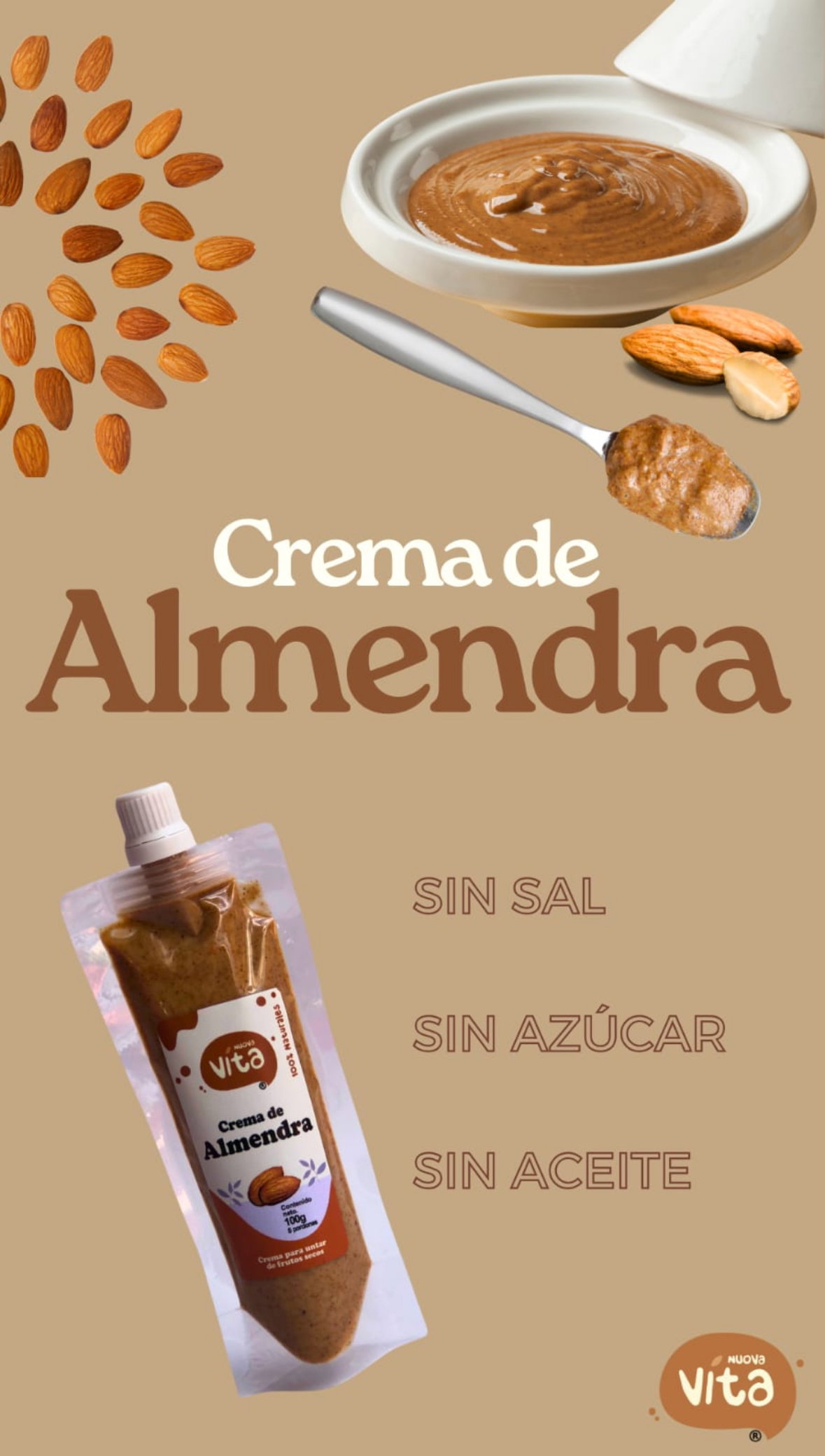 Crema de almendra 100gr