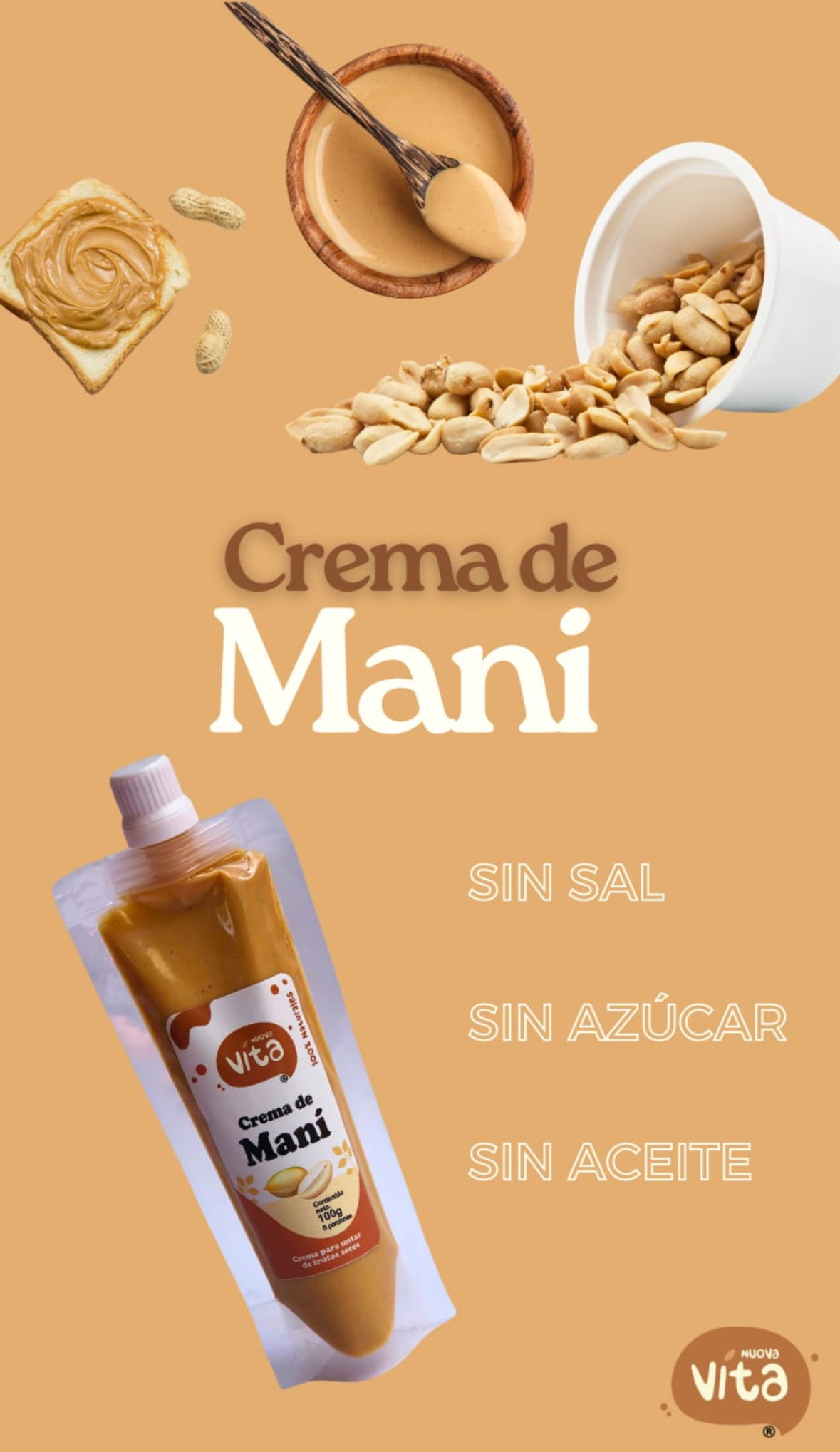 Crema de maní 100gr