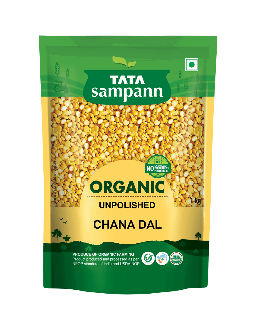 Tata Sampann Organic Chana Dal, 1kg