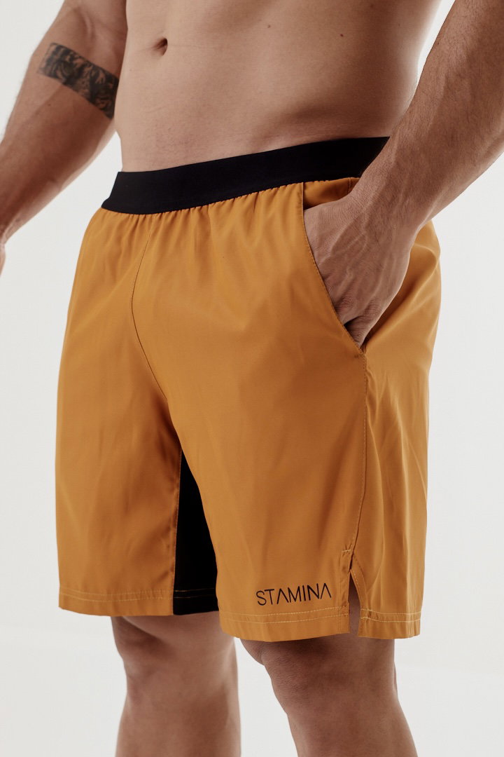 Training Short Mostaza Cobre