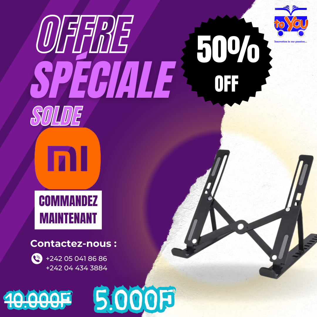 Support laptop pliable 