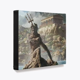 Zeus and the Acropolis Gallery Wrapped Canvas