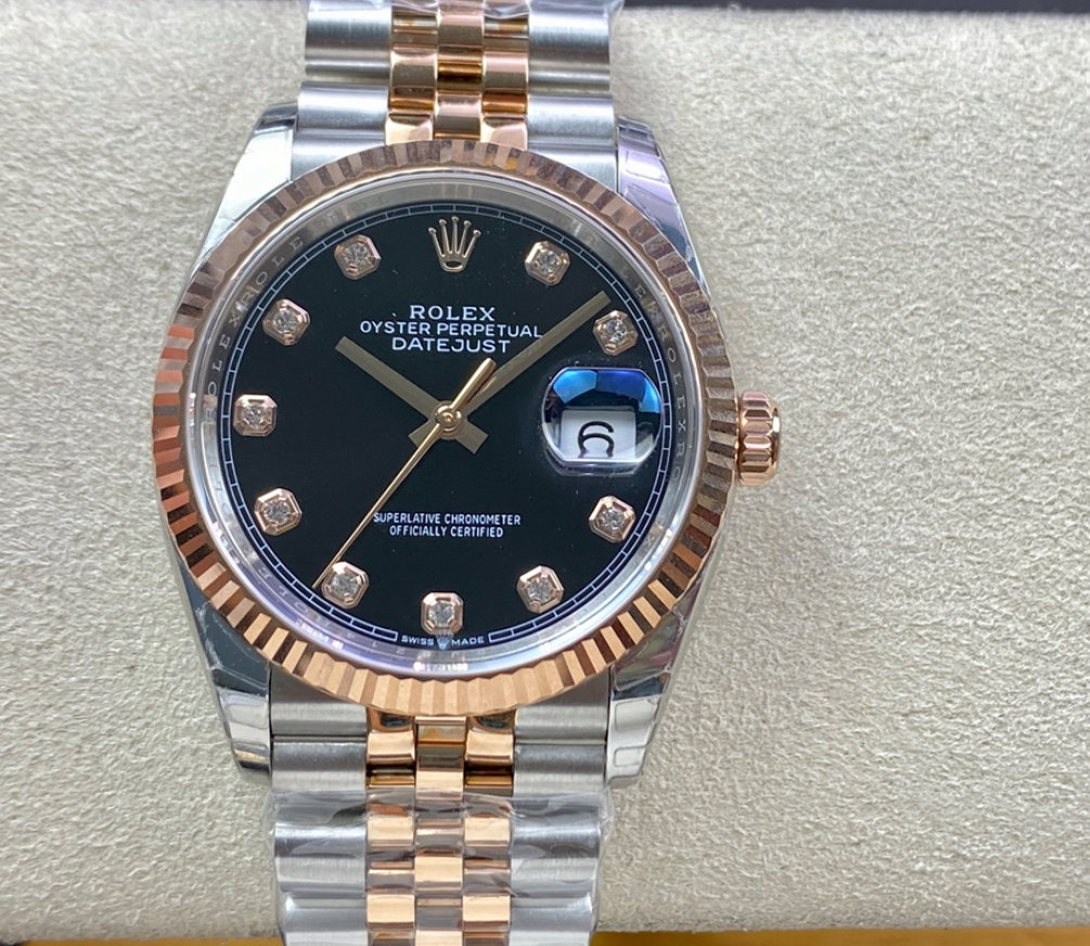 Super Clone Datejust 36 Two-Tone Everose_0
