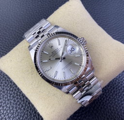 Super Clone Datejust 36 Silver Baton Dial
