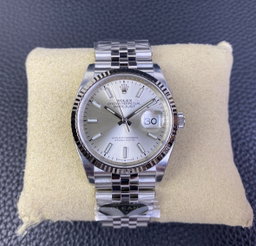 Super Clone Datejust 36 Silver Baton Dial
