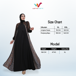 Warna Warni Brand Dress safiya Bahan Rayon Diamond - XL