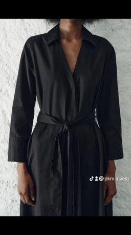 Robe noire zara