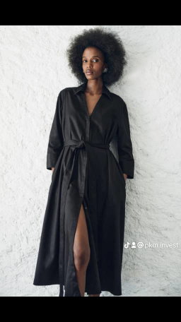 Robe noire zara
