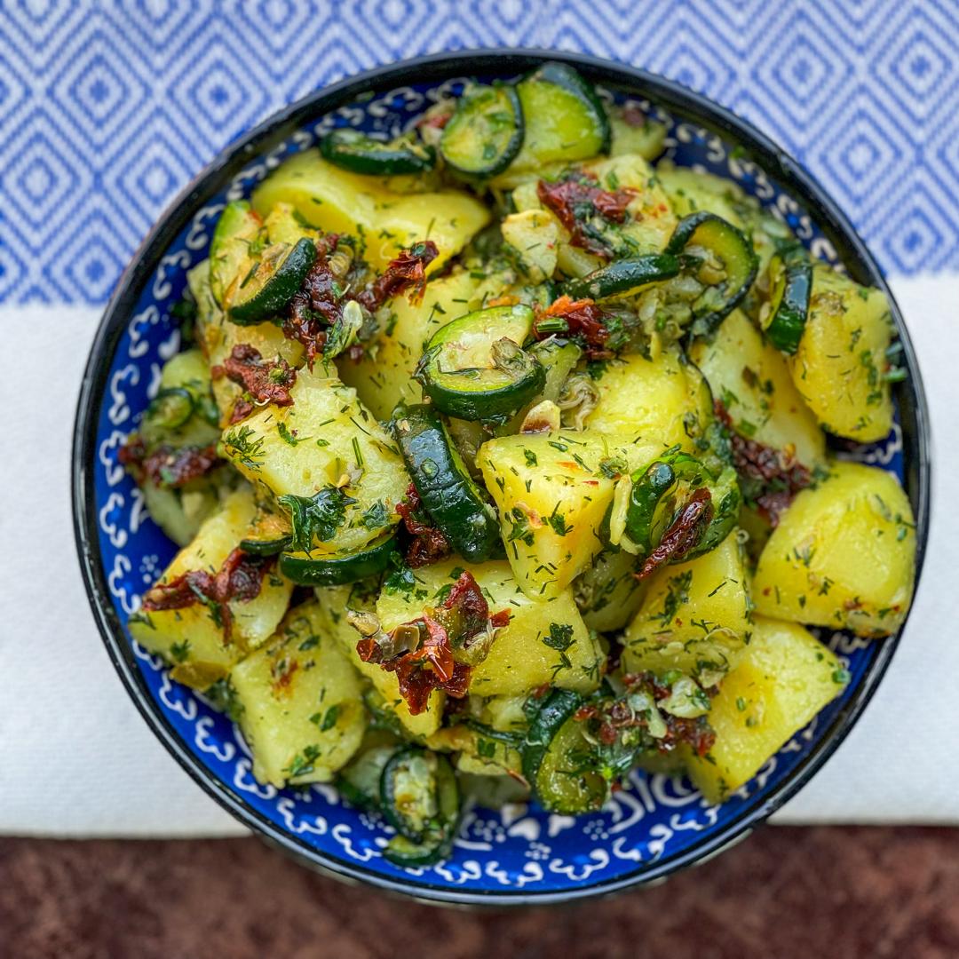 HERBED ZUCCHINI & SUN-DRIED TOMATO POTATO SALAD _0
