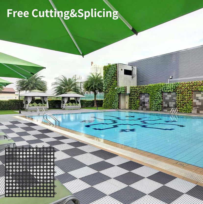 12Pack Interlocking Rubber Floor Tiles Non-Slip Shower Pool Deck Tiles for Flooring_1