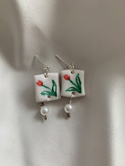 Polymer clay earrings