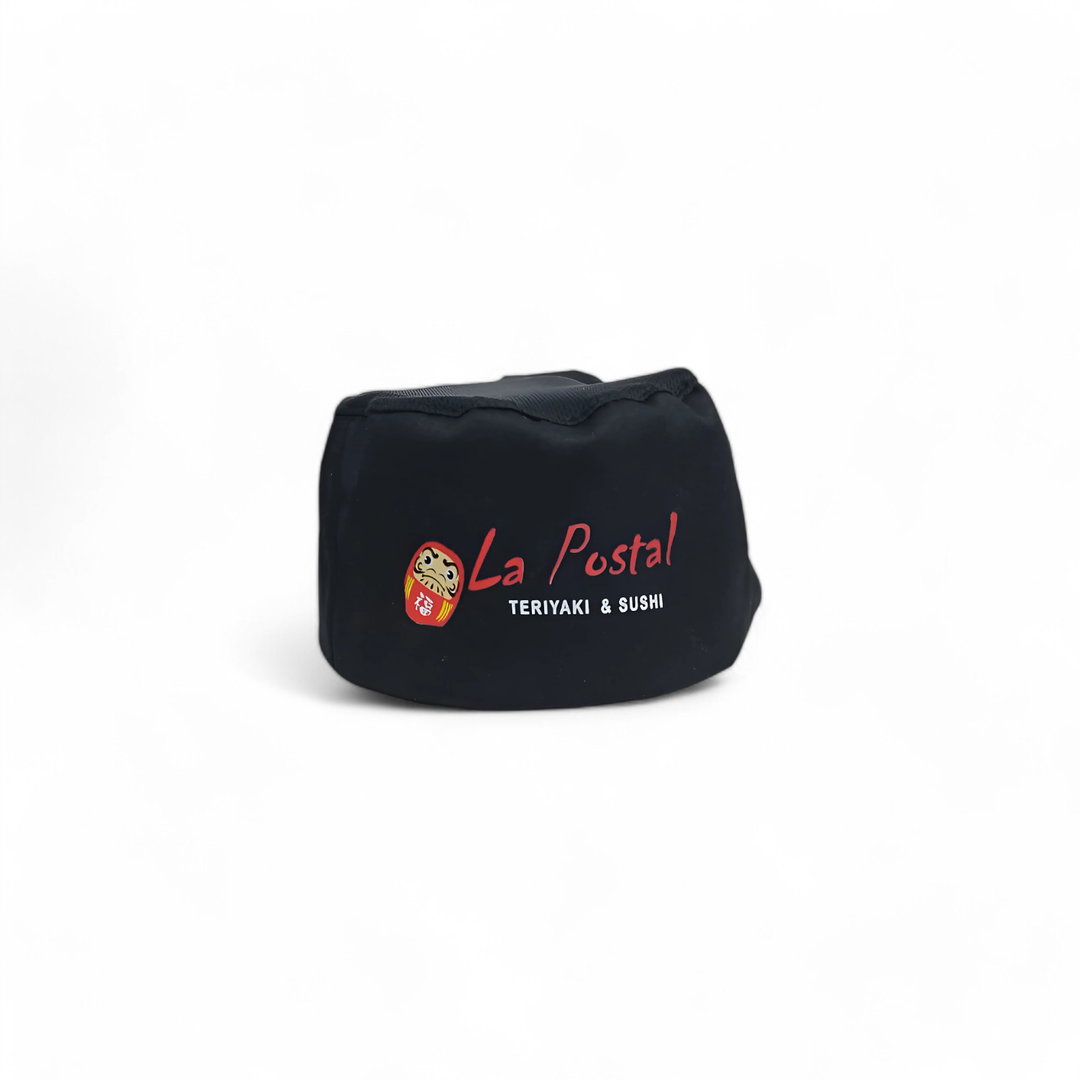 U GORRO PARA CHEF NEGRO LOGO LA POSTAL PZ