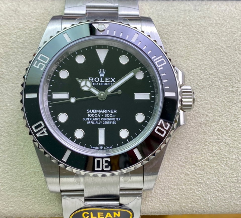 Super Clone Submariner 114060 No Date Black Ceramic Black Dial 904L Steel - 3235 Movement_0