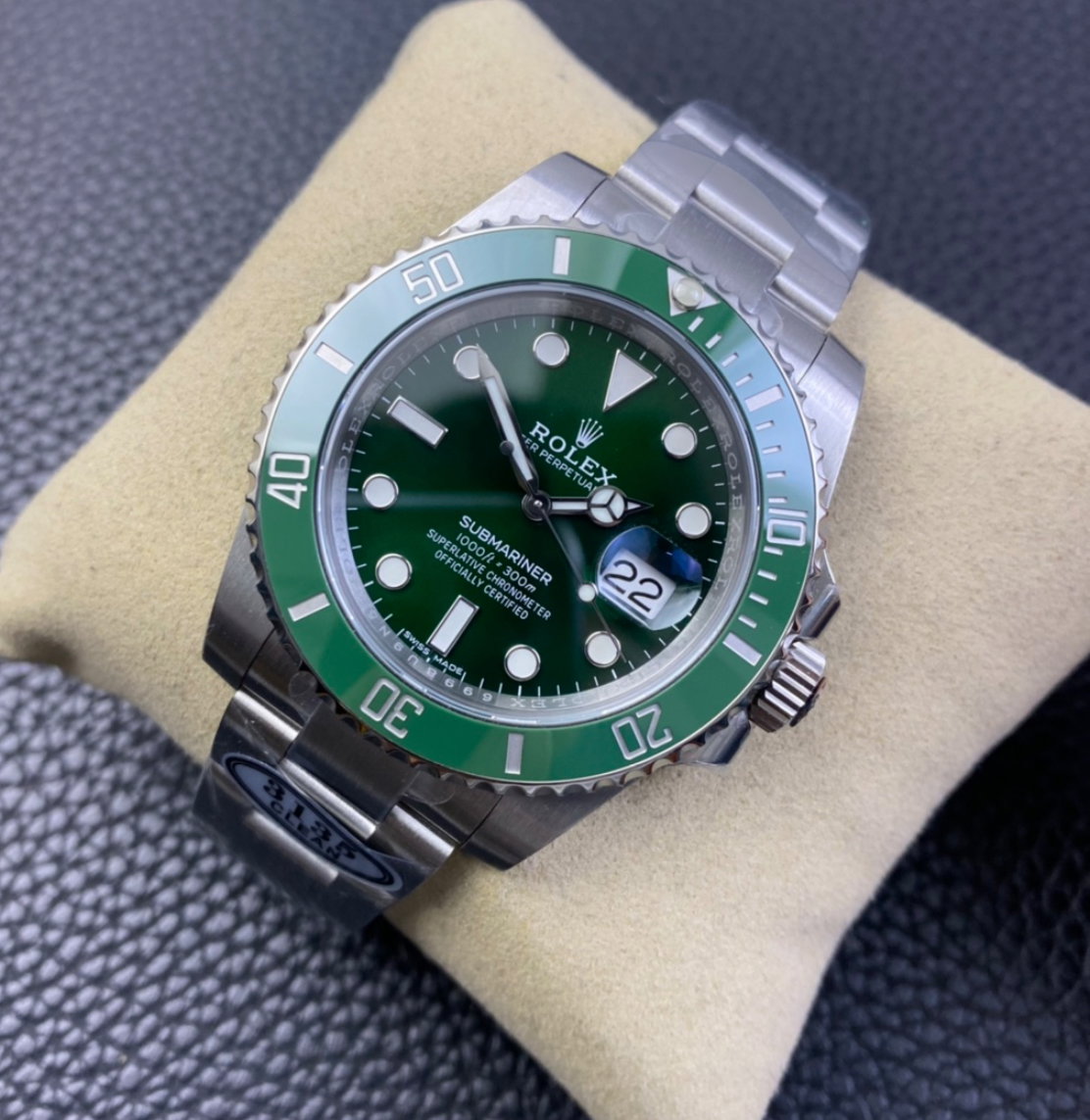Super Clone Submariner Date Hulk 116610LV Green Dial Green Ceramic Bezel 904L Steel Case & Oyster Bracelet - 3235 Movement_2