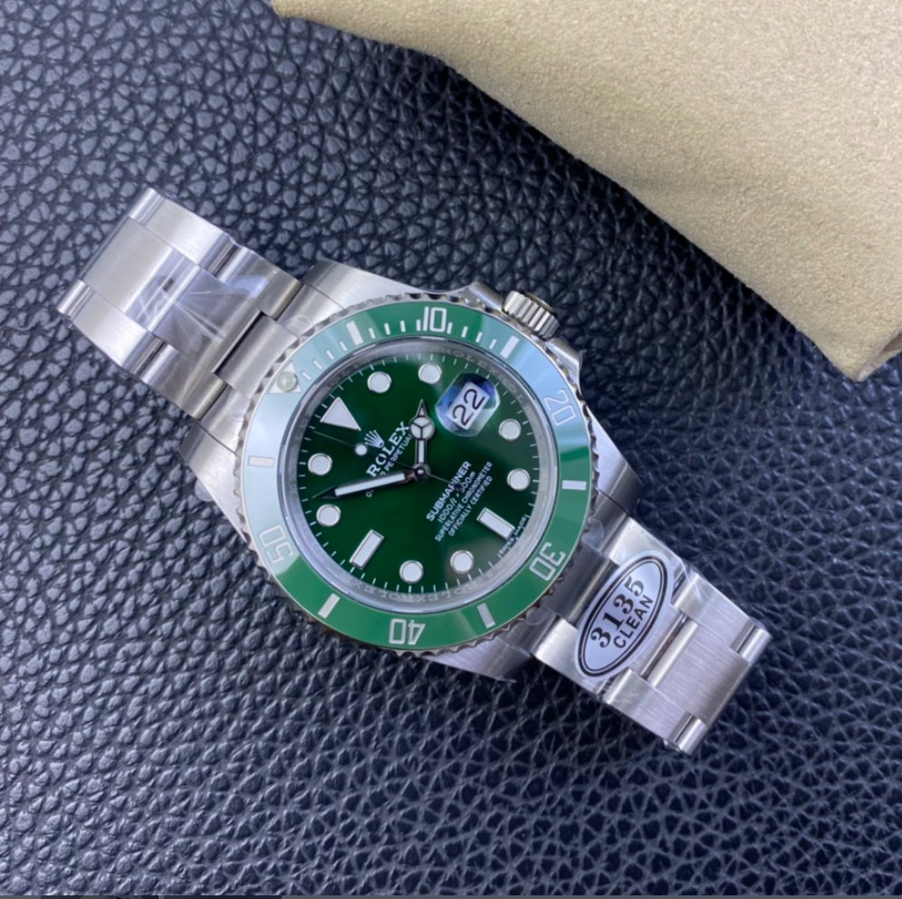 Super Clone Submariner Date Hulk 116610LV Green Dial Green Ceramic Bezel 904L Steel Case & Oyster Bracelet - 3235 Movement_6