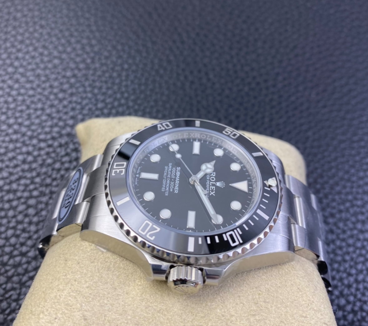 Super Clone Submariner No Date 124060 41mm Black Dial 904L Steel CF Rolex Sub No Date Super Clone - 3235 Movement_4