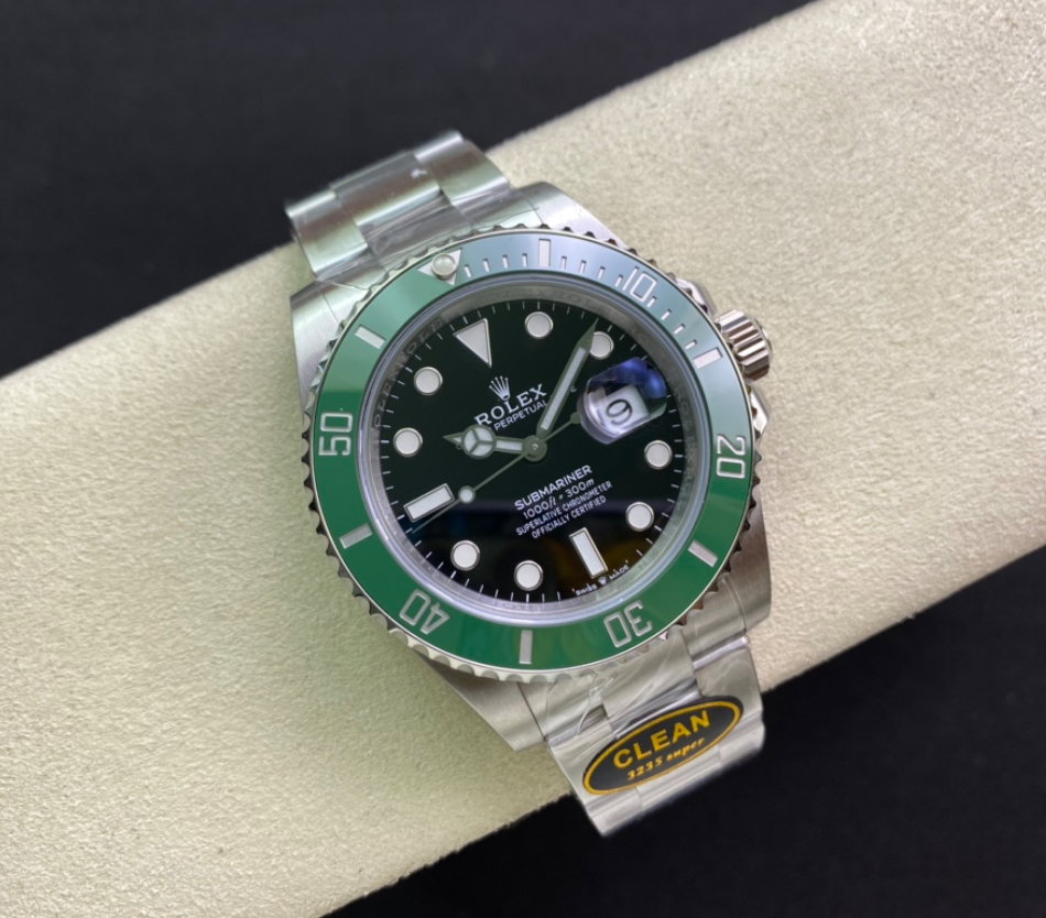 Super Clone Submariner Date Starbucks Green Bezel 126610LV - 3235 Movement_3