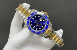 Super Clone Submariner Date Blue Dial Steal Gold Oyster Bracelet - 3235 Movement