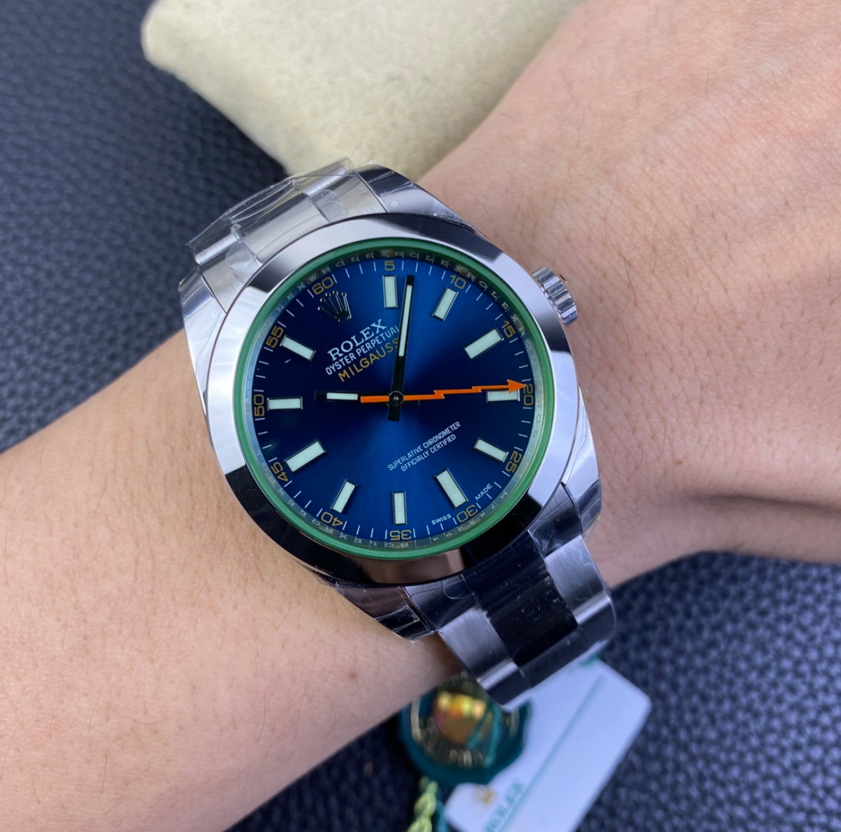 Super Clone Milgauss Blu Dial - Ref 116400GV - assembled watch_4